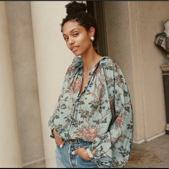 COPY - Doen Rosebay Top | Bluebell Summer Floral - Picture 3 of 6